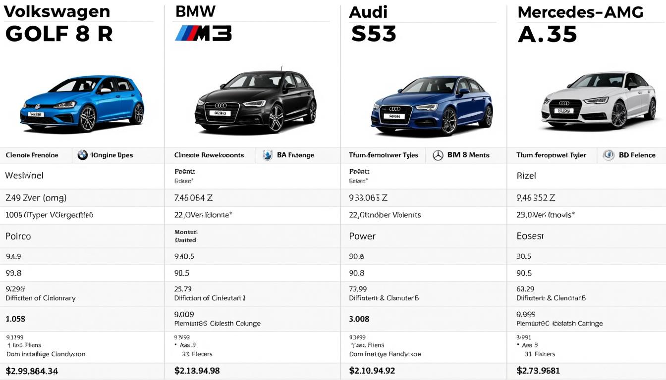 découvrez notre analyse comparative des prix de la golf 8 r et de ses concurrents dans la catégorie sportive. évaluez les caractéristiques, les performances et le rapport qualité-prix pour faire le meilleur choix automobile.