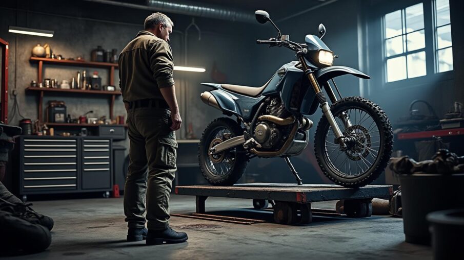 découvrez pourquoi l’utilisation d’un lève-moto tout-terrain est essentielle pour votre sécurité : stabilité accrue, entretien facilité et prévention des accidents lors de la maintenance de votre moto.