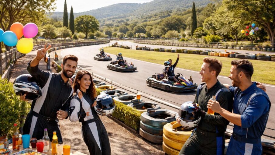 découvrez le karting à montauroux, l'endroit idéal pour célébrer un anniversaire ou un enterrement de vie de garçon avec des sensations fortes et une ambiance conviviale.