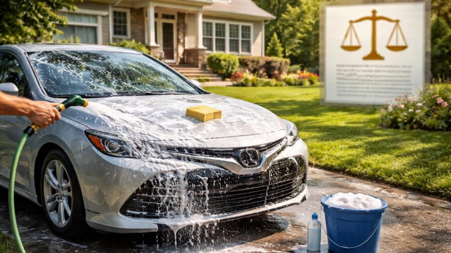 découvrez si vous pouvez laver votre voiture dans votre jardin et obtenez une explication claire des lois et réglementations en vigueur concernant cette pratique.