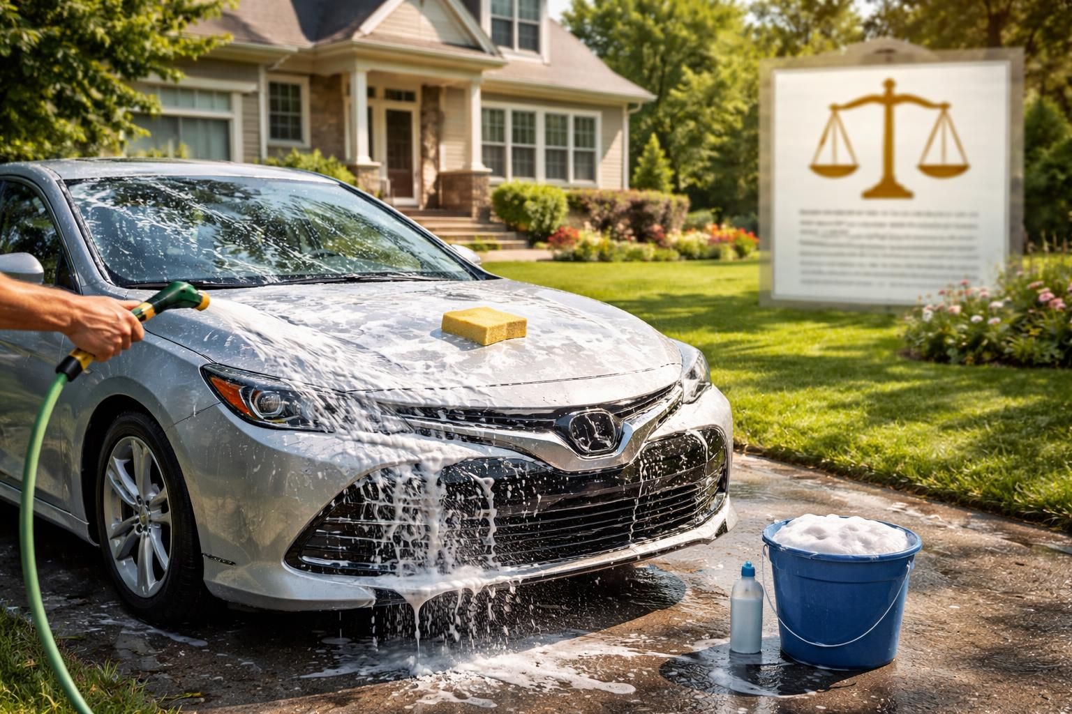découvrez si vous pouvez laver votre voiture dans votre jardin et obtenez une explication claire des lois et réglementations en vigueur concernant cette pratique.